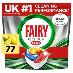 Fairy 71 Platinum Lemon Dishwasher Tablets