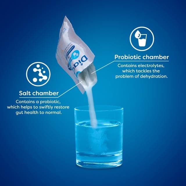 Diacare Oral Electrolyte Solution for Children & Adults Orange Flavour 6x6.5g - gallery image 3