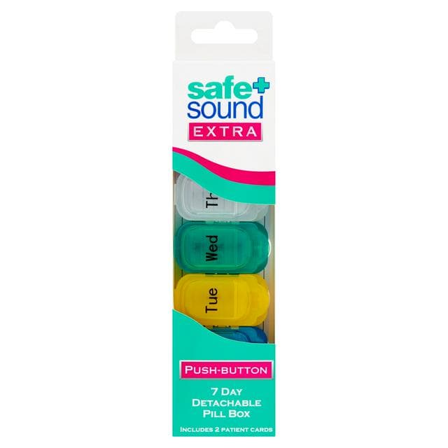 Safe + Sound Health Extra Push Button 7 Day Detachable Pill Box - gallery image 1