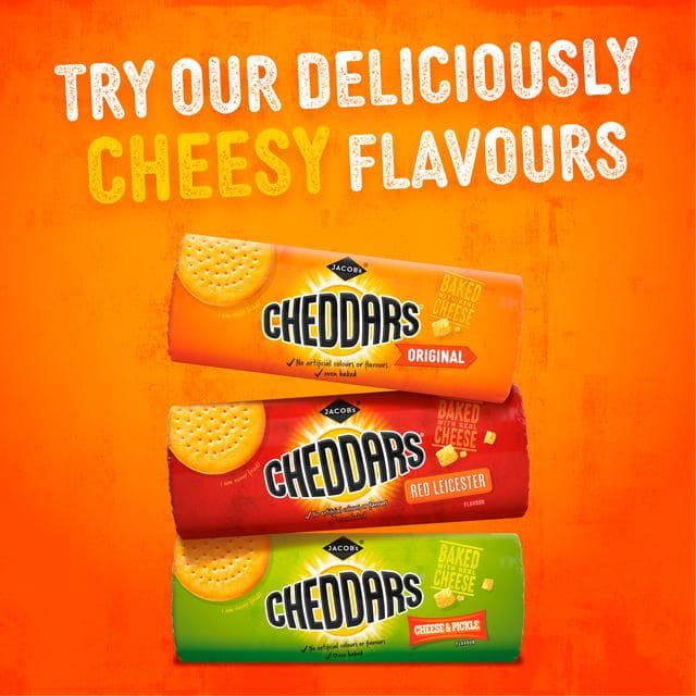 Jacob's Baked Cheddars Cheese Biscuits Twin Pack 2x150g - gallery image 4