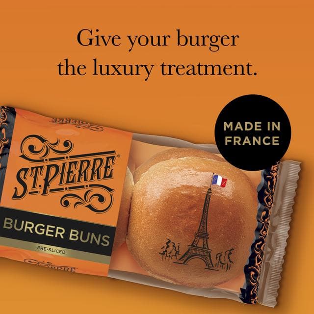 St Pierre Burger Buns Rolls x4 - gallery image 3