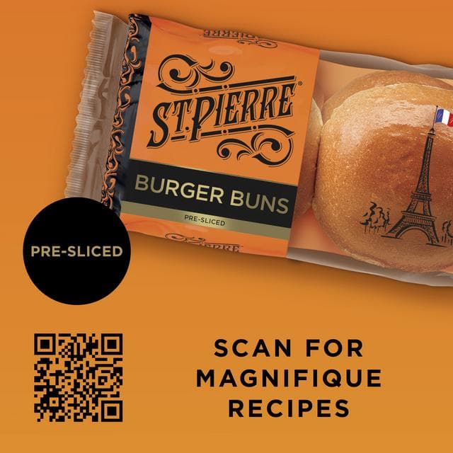St Pierre Burger Buns Rolls x4 - gallery image 6