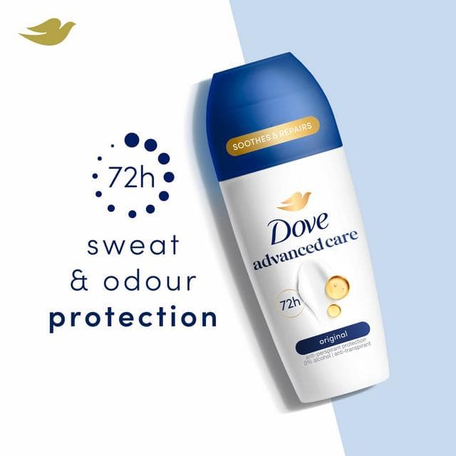 Dove Women Advanced Care 50ml Original 72h Antiperspirant Roll On Deodorant - gallery image 3