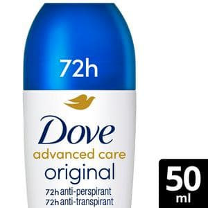 Dove Women Advanced Care 50ml Original 72h Antiperspirant Roll On Deodorant