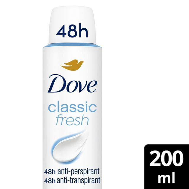 Dove Women Classic 48h Antiperspirant Deodorant 200ml - gallery image 1