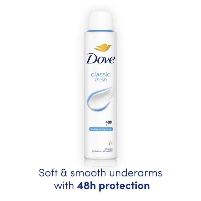 Dove Women Classic 48h Antiperspirant Deodorant 200ml - gallery image 3