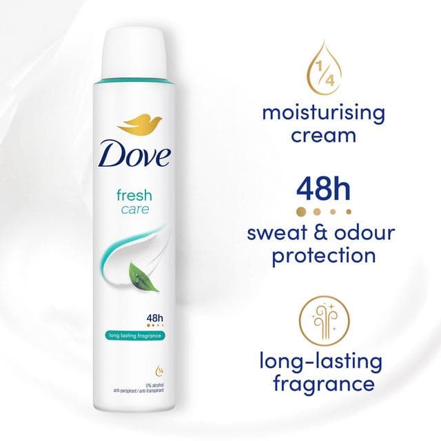 Dove Women Fresh 48h Antiperspirant Deodorant 200ml - gallery image 2