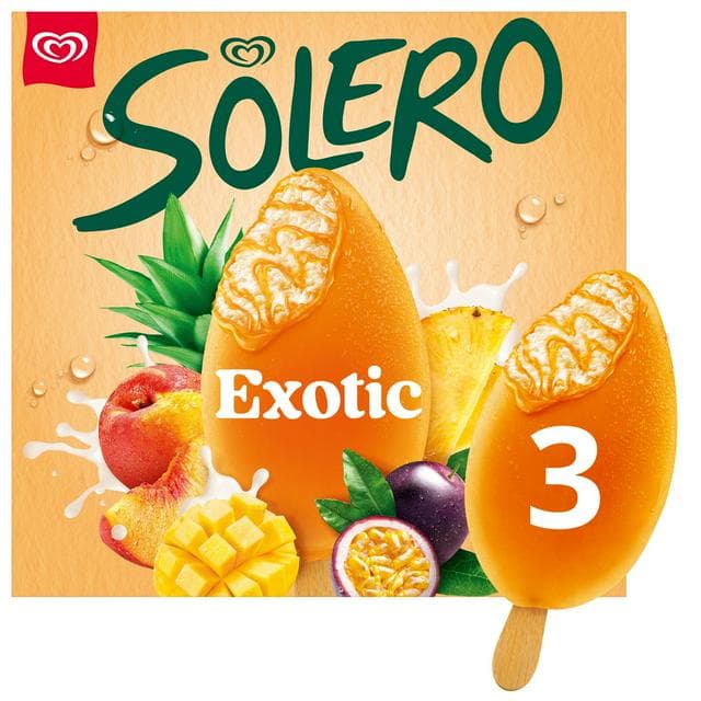 Solero 3 x 90ml Exotic Ice Cream Lollies - gallery image 1