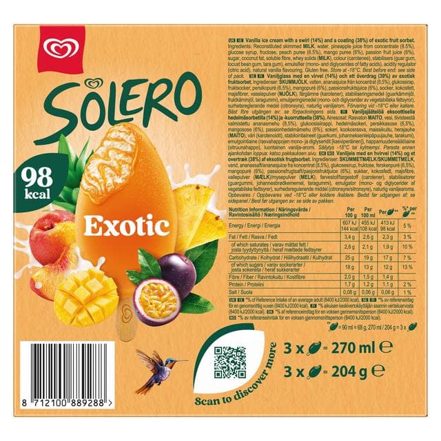 Solero 3 x 90ml Exotic Ice Cream Lollies - gallery image 6