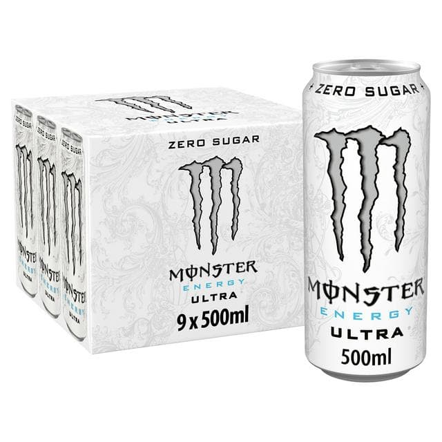 Monster Energy Drink Ultra Zero Sugar 9x500ml - gallery image 1