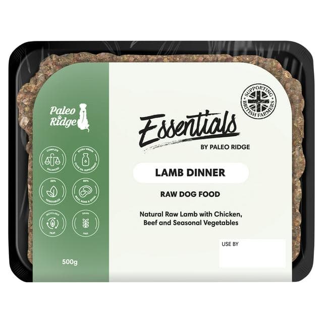 Paleo Ridge Essentials Lamb Dinner Raw Dog Food 500g - gallery image 1