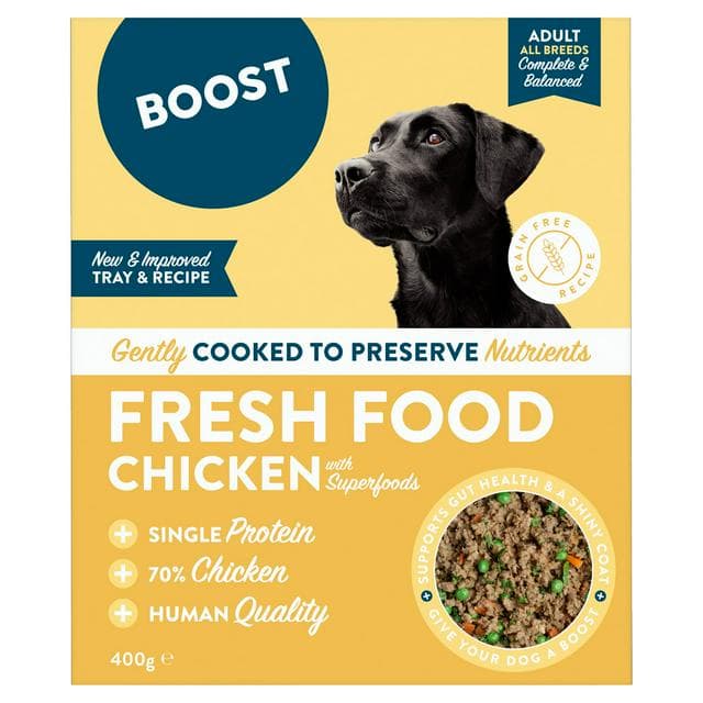 Boost Dog Food Chicken with Superfoods Complete Meal for Adult Dogs 400g - gallery image 1