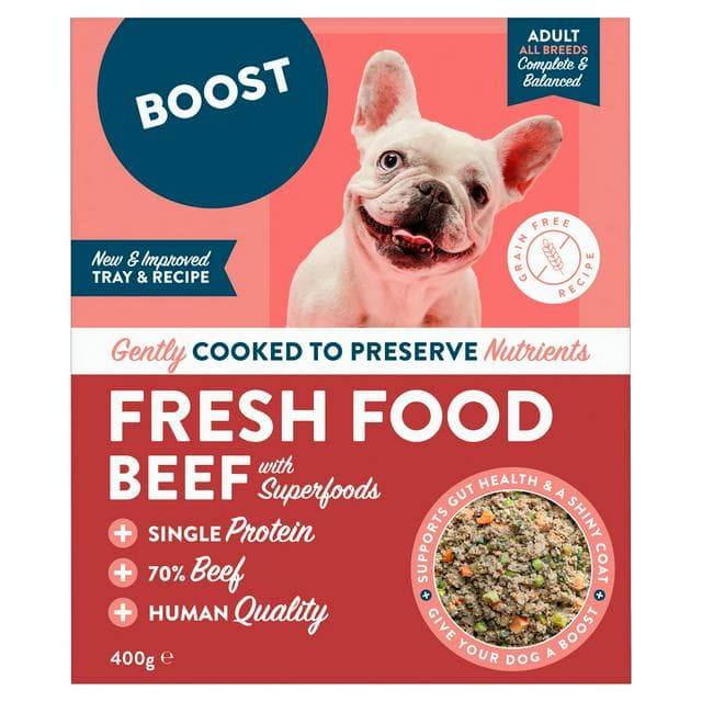 Boost Dog Beef with Superfoods Complete Meal for Adult Dogs 400g - gallery image 1