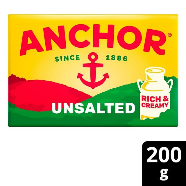 Anchor Unsalted Butter 200g - gallery image 1