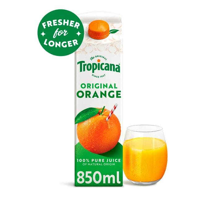 Tropicana Original Orange with Juicy Bits 850ml - gallery image 1