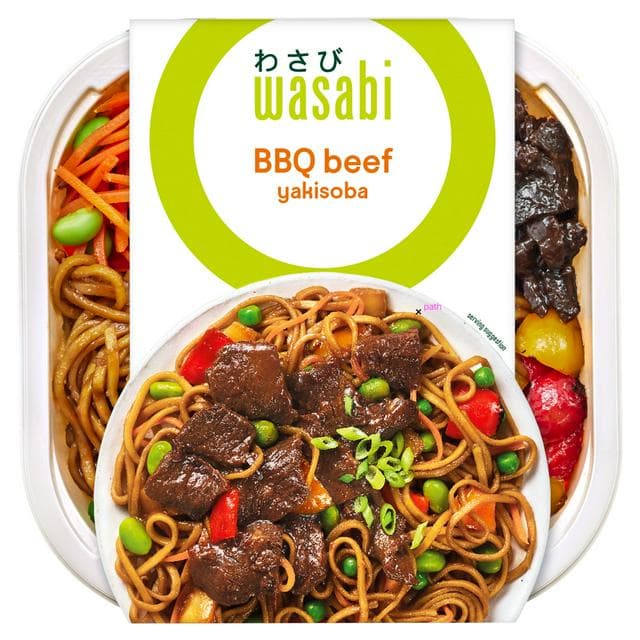 Wasabi Home Bento BBQ Beef with Yakisoba Noodles 400g - gallery image 1