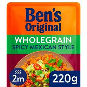 Ben's Original Wholegrain Spicy Mexican Microwave Rice 220g