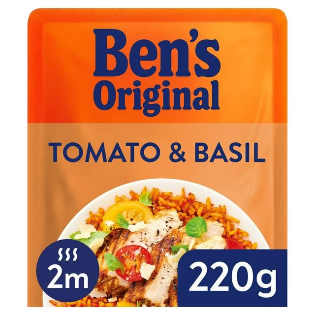 Ben's Original Tomato & Basil Microwave Rice 220g - gallery image 1