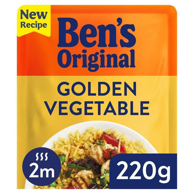 Ben's Original Golden Vegetable Microwave Rice 220g - gallery image 1