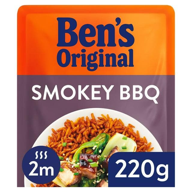 Ben's Original Smokey BBQ Microwave Rice 220g - gallery image 1