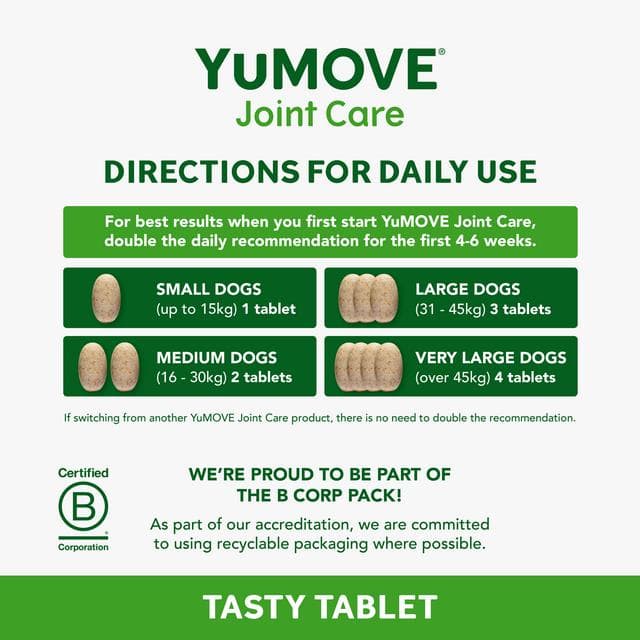 Yumove Joint Care Tasty Tablets For Adult Dogs x80 70.5g - gallery image 5