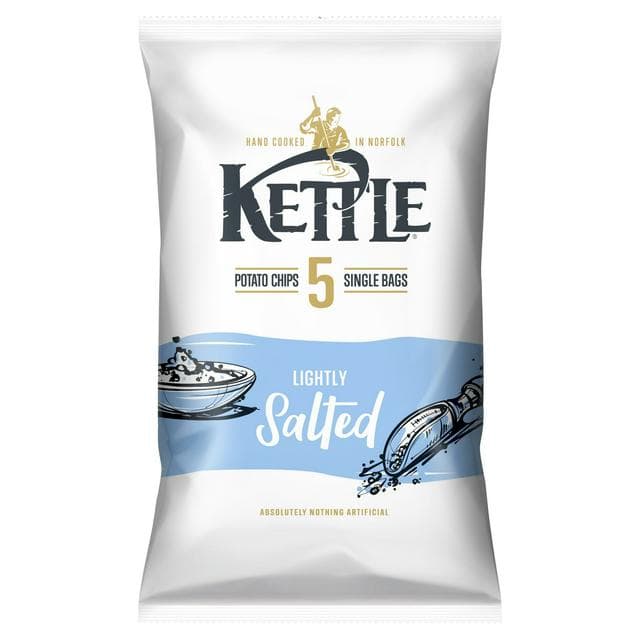 Kettle Chips Lightly Salted Multipack Crisps 5x25g - gallery image 1