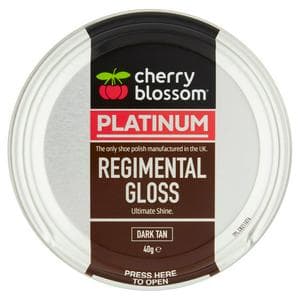 Cherry Blossom Platinum Regimental Gloss Dark Tan 40g