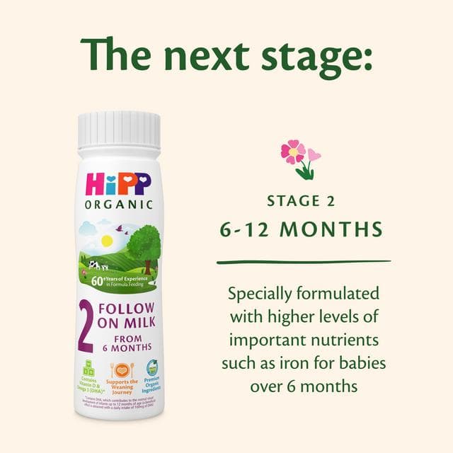 HiPP Organic 1 First Infant Baby Milk Ready to Feed Liquid Formula From Birth 470ml - gallery image 4