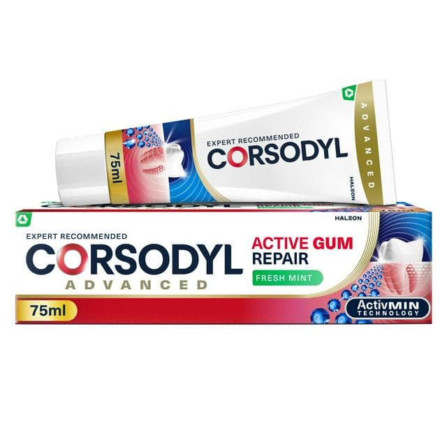 Corsodyl Active Gum Repair Fresh Mint Toothpaste 75ml - gallery image 1