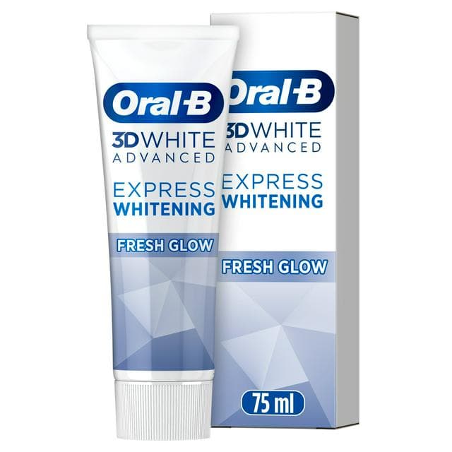 Oral-B 3D White Advanced Express Whitening Fresh Glow Toothpaste 75ml - gallery image 1