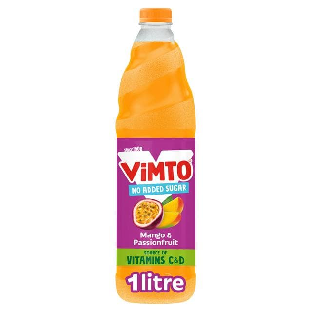 Vimto Real Fruit Mango & Passionfruit Squash 1L - gallery image 1