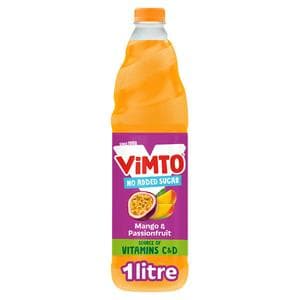 Vimto Real Fruit Mango & Passionfruit Squash 1L