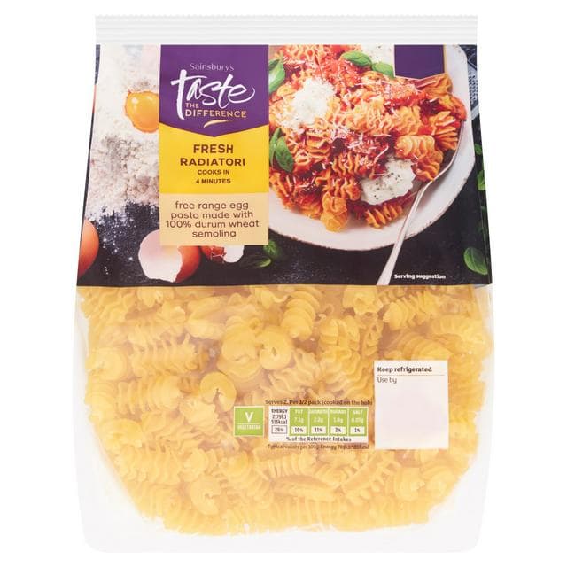 Sainsbury's Fresh Radiatori, Taste the Difference 300g - gallery image 1