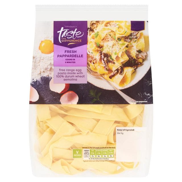 Sainsbury's Fresh Pappardelle, Taste the Difference 300g - gallery image 1