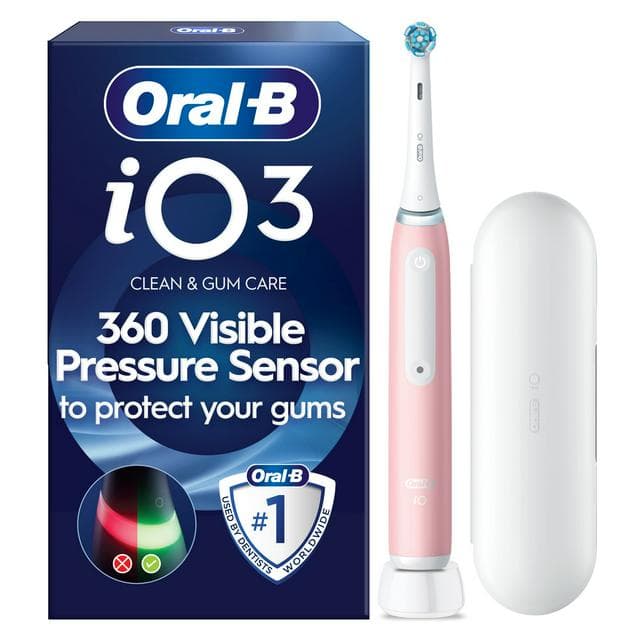 Oral-B iO 3 Pink Electric Toothbrush - gallery image 1