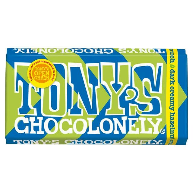 Tony's Chocolonely Dark Creamy Hazelnut Crunch 180g - gallery image 1