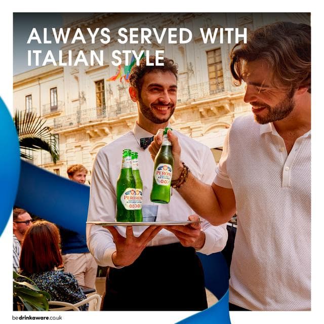 Peroni Nastro Azzurro 0.0% Alcohol Free Beer 12 x 330ml - gallery image 6