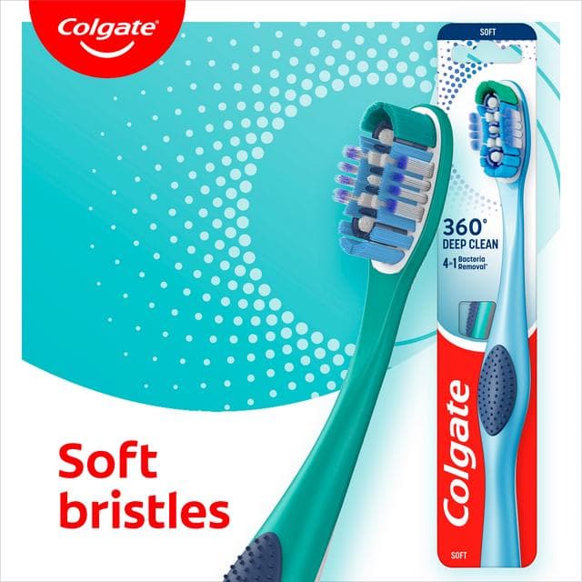 Colgate 360 Deep Clean Soft Toothbrush x4 - gallery image 6