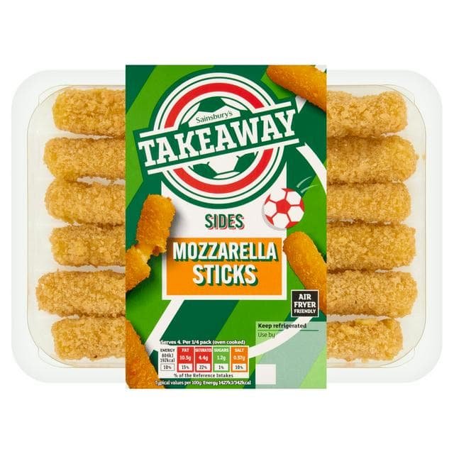 Sainsbury's Takeaway Mozzarella Sticks Sides 240g - gallery image 1