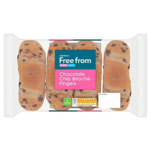 Sainsbury's Free From Chocolate Brioche Rolls 176g - gallery image 1