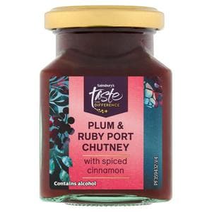 Sainsbury's 200g Plum & Ruby Port Chutney, Taste the Difference
