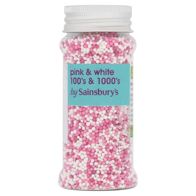Sainsbury's Pink & White 100's & 1000's 80g - gallery image 1