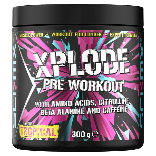 Sci-MX Nutrition Xplode Pre Workout Flavour Tropical 300g - gallery image 1