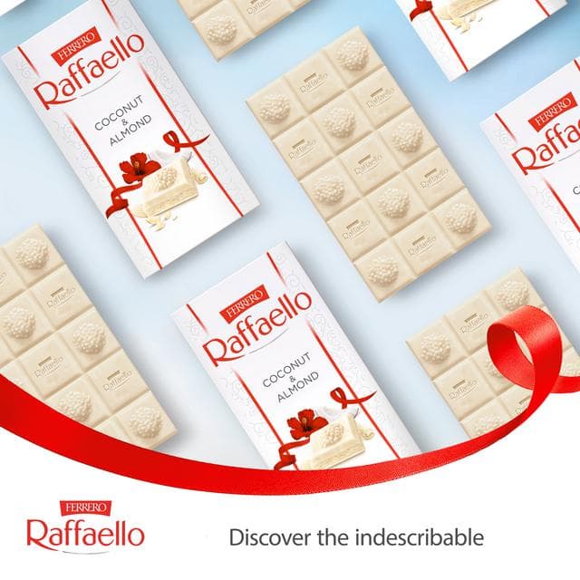 Ferrero Raffaello White Chocolate with Coconut & Almond Bar 90g - gallery image 6