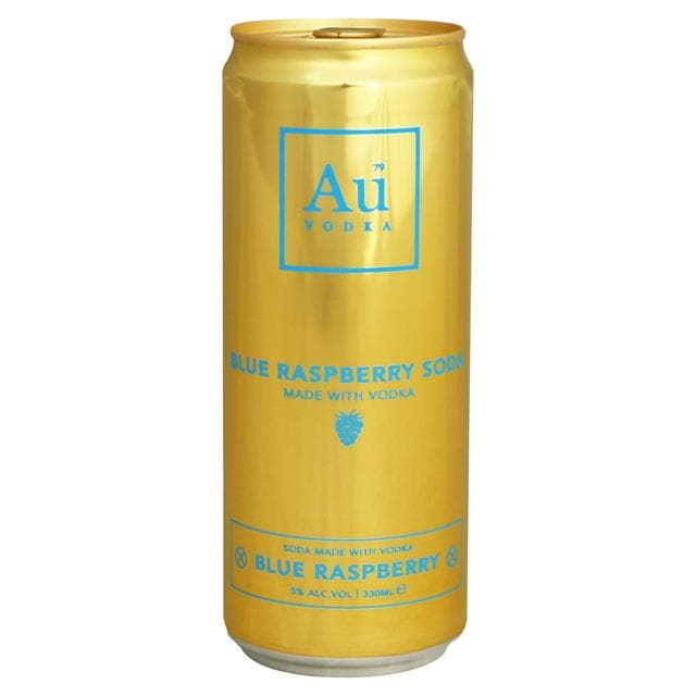 Au Vodka Blue Raspberry Soda Made with Vodka 33cl - gallery image 1