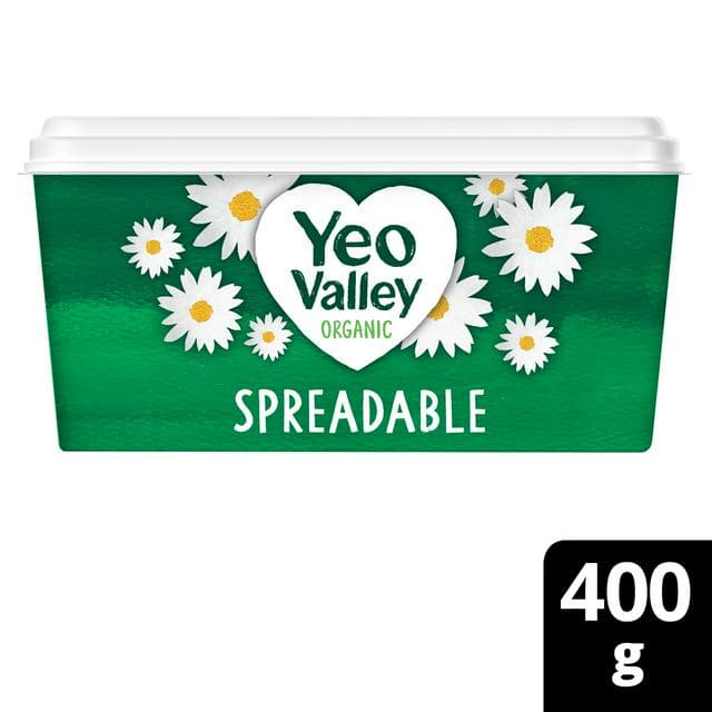 Yeo Valley Organic Spreadable Blend of Butter & Rapeseed Oil 400g - gallery image 1