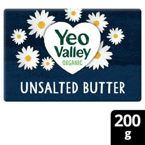 Yeo Valley Organic Unsalted Butter 200g
