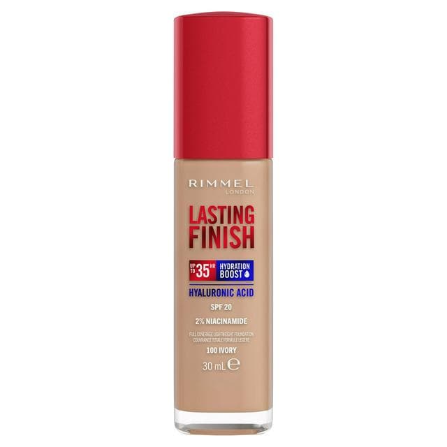 Rimmel London Lasting Finish 35 Hour Foundation 100 Ivory 30ml - gallery image 1