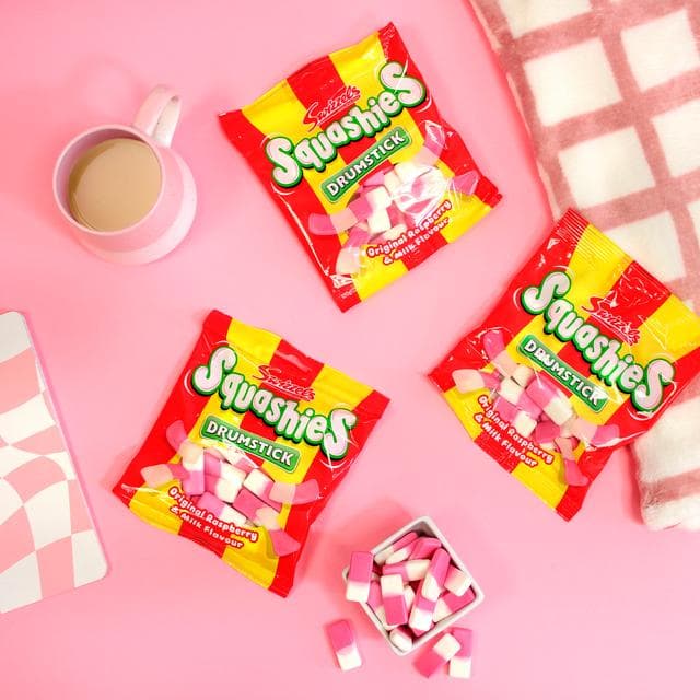 Swizzels Drumstick Squashies Original Raspberry & Milk Flavour 140g - gallery image 3