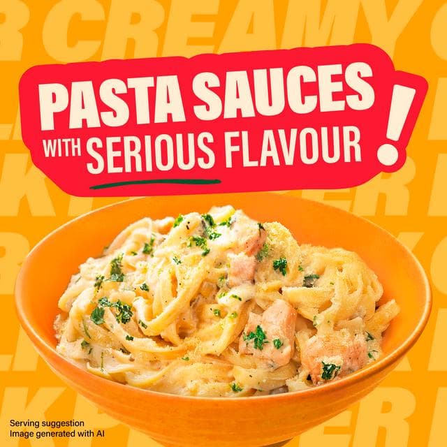 Dolmio Intensify Mild Creamy Garlic & Black Pepper Pasta Sauce 390g - gallery image 2